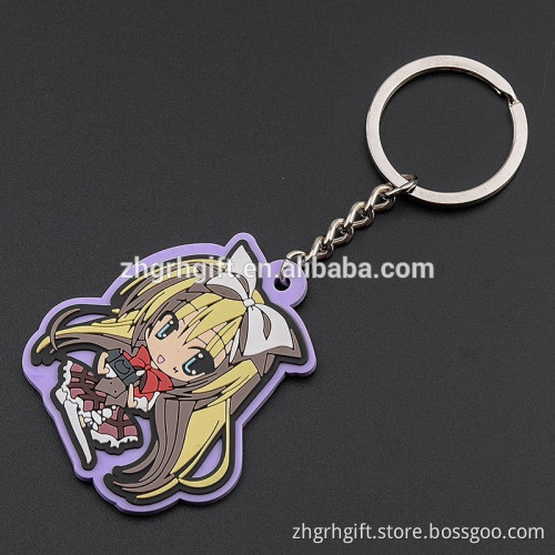 Promotional Gifts Keychain Soft PVC Rubber Custom Keyring